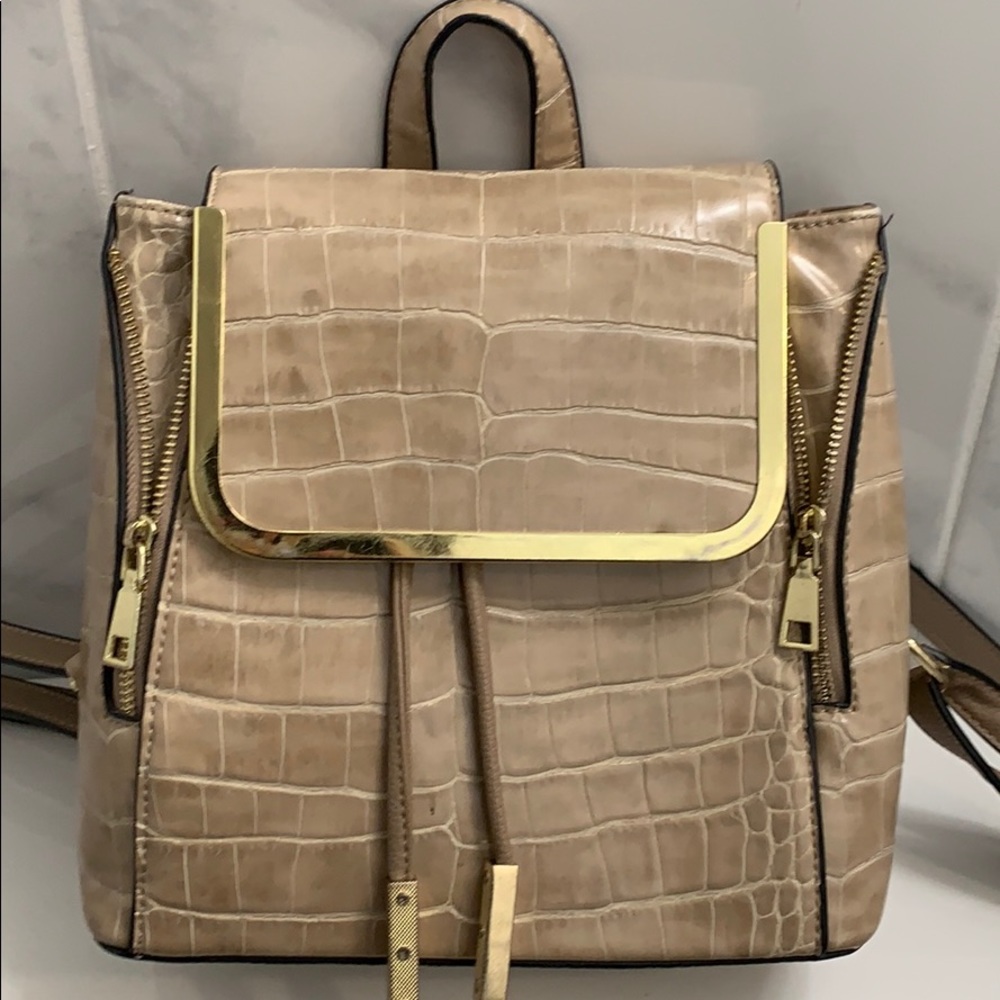 Crocodile Embossed Mini Backpack - image 1